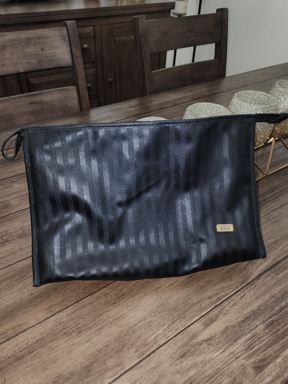 Le Toscana Travel Dopp Kit with Subtle Stripe Finish